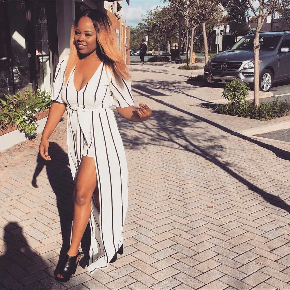High-low romper